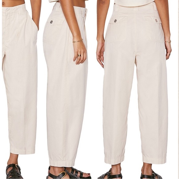 Frame Fluid Twill Pleated Pants - Picture 2 of 8